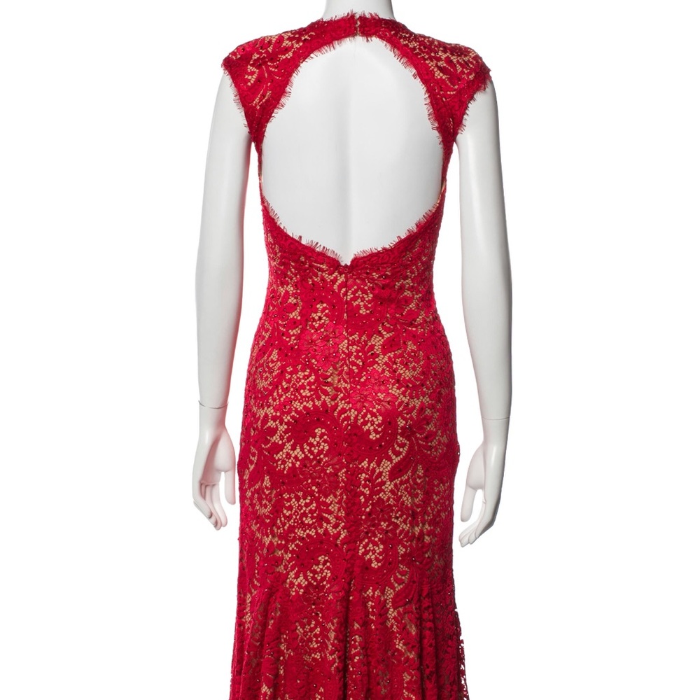 Red Jovani Lace Dress - Picture 2 of 4